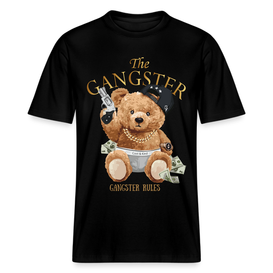 Unisex Bio-T-Shirt  Gangster Bear - Schwarz